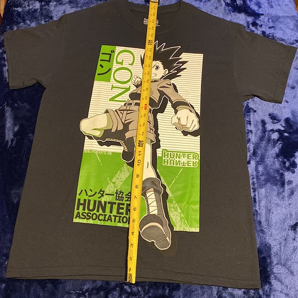 Black, Short Sleeve “Hunter x Hunter” shirt (featuring Gon Freecss) fight pose - Picture 3 of 6